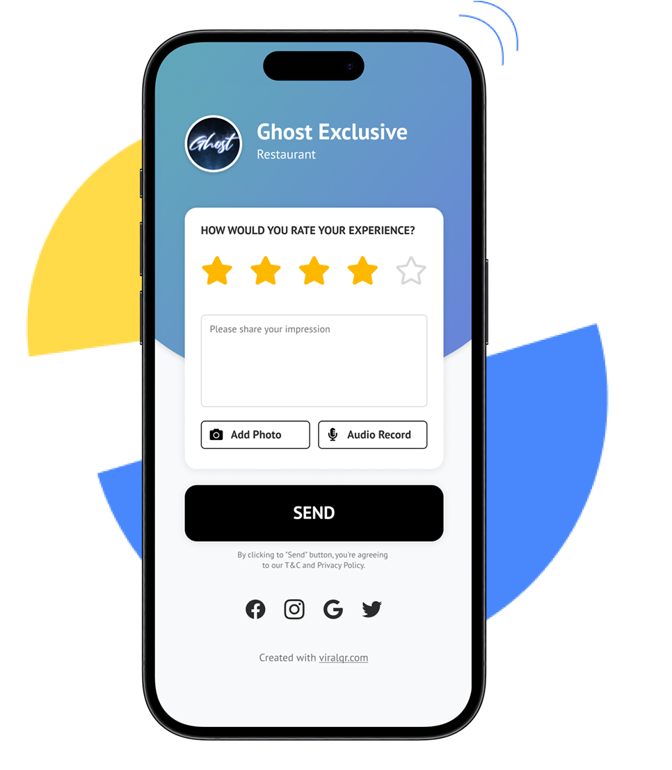 QR-code voor reviews